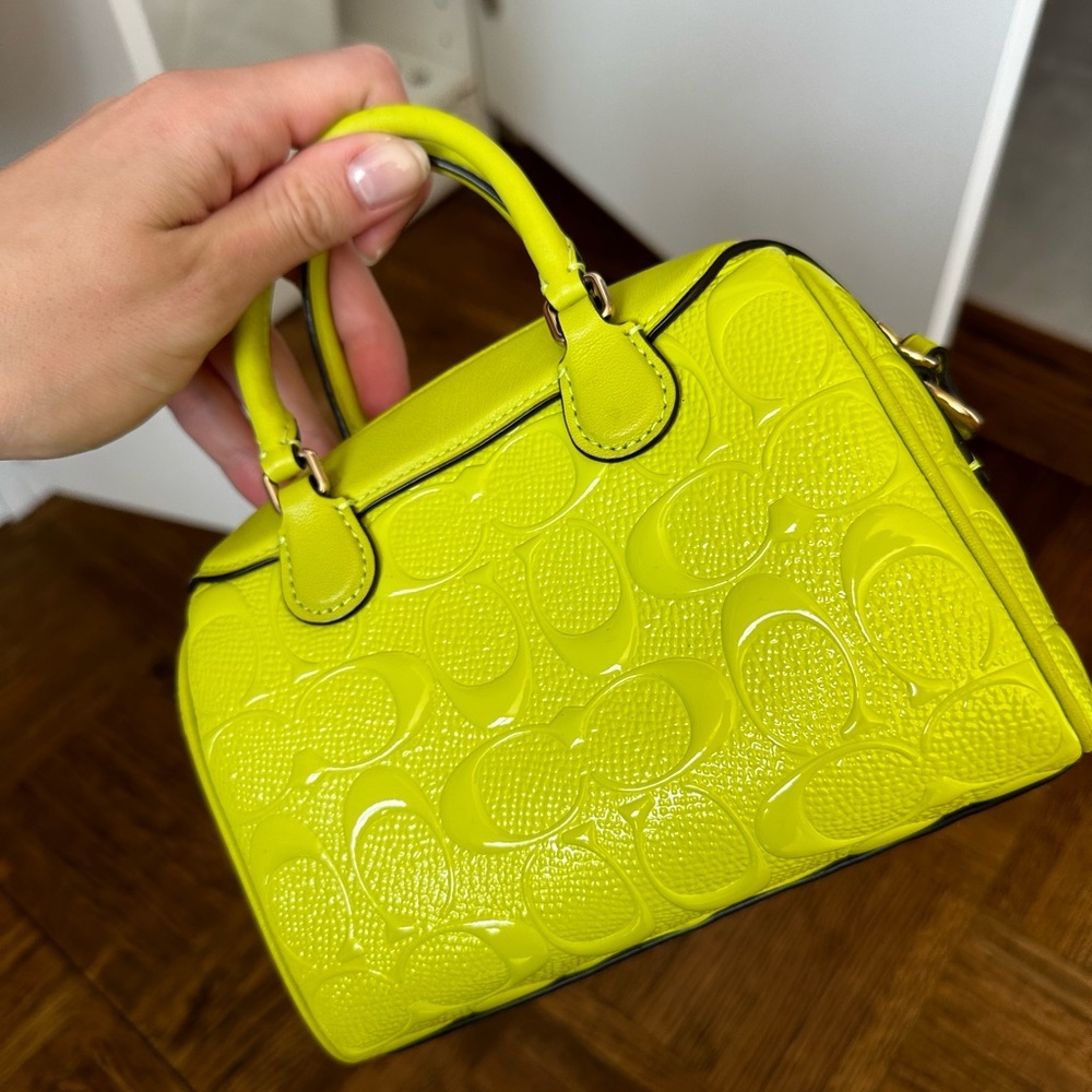 neon coach purse - Picture 2 of 7